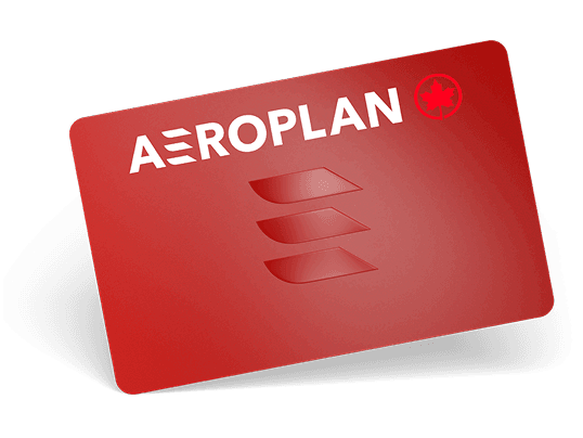 Aeroplan loyalty card.