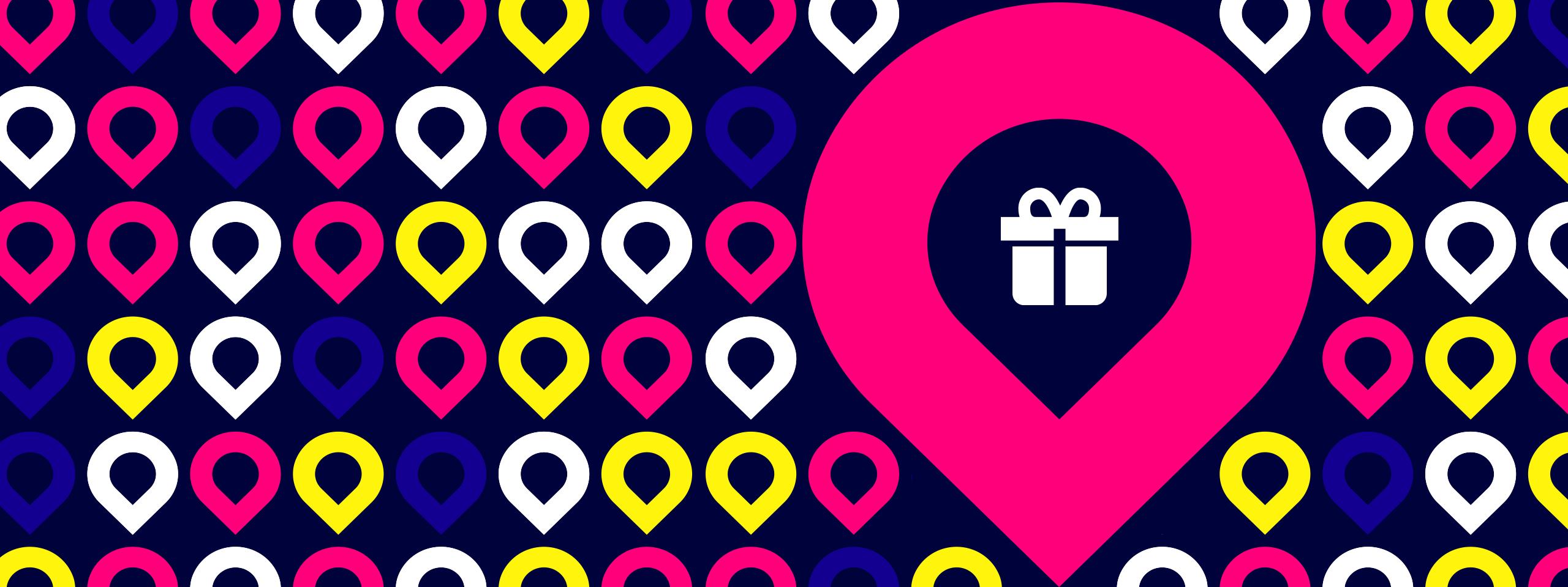 Collection of Journie icons creating a pattern.